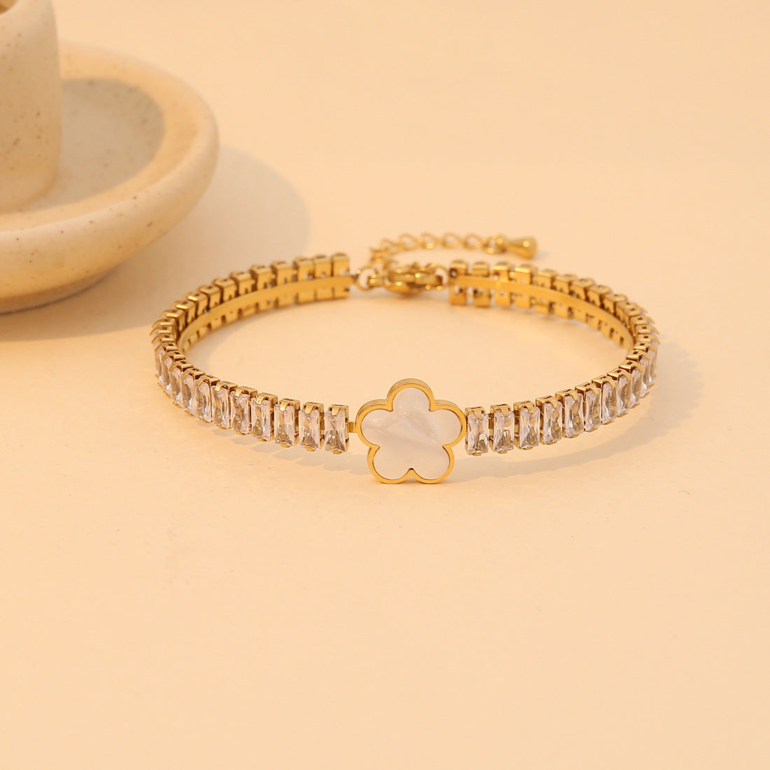 Expressive Heart Stainless Steel Electroplating Bangles