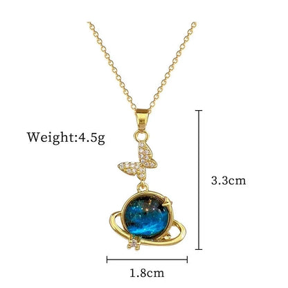 Titanium Steel Copper Cartoon Style Inlay Dolphin Rhinestones Pendant Necklace
