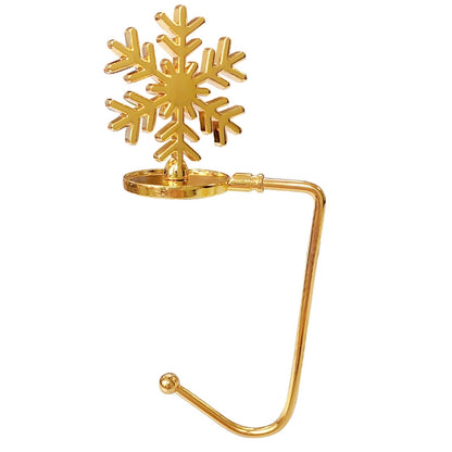 Christmas Fireplace Hook Metal Bag Hook Snowflake Christmas Stocking Hook In Stock