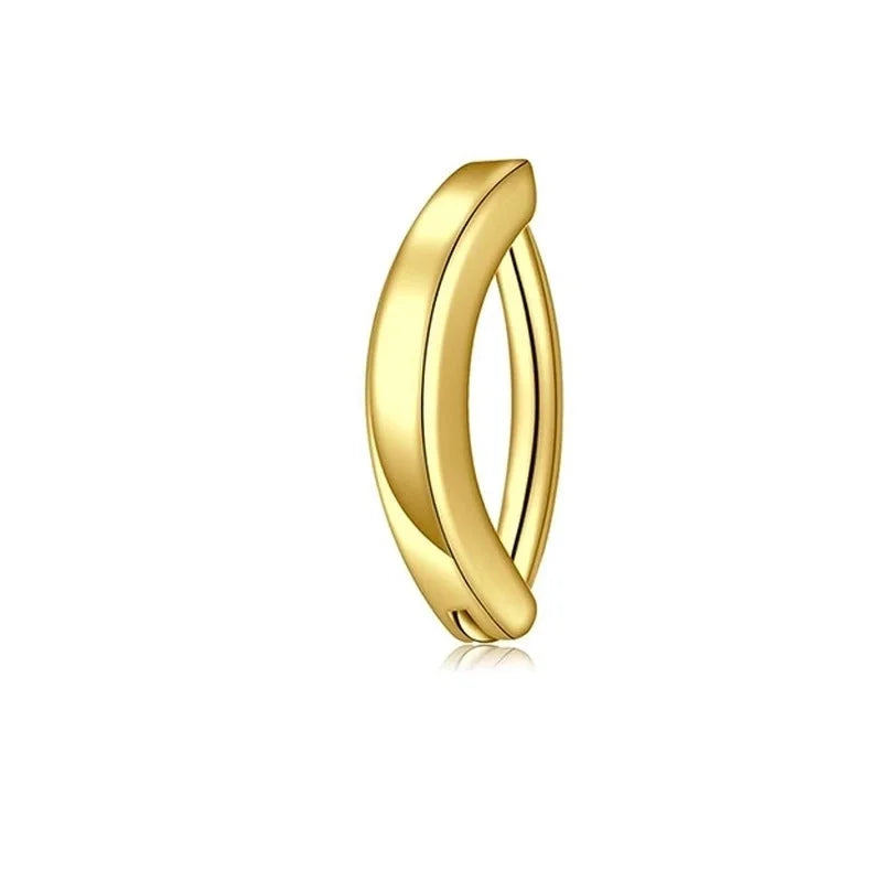 1 Piece 1 Set Belly Rings Minimalist Heart Shape 304 Stainless Steel Inlay Zircon