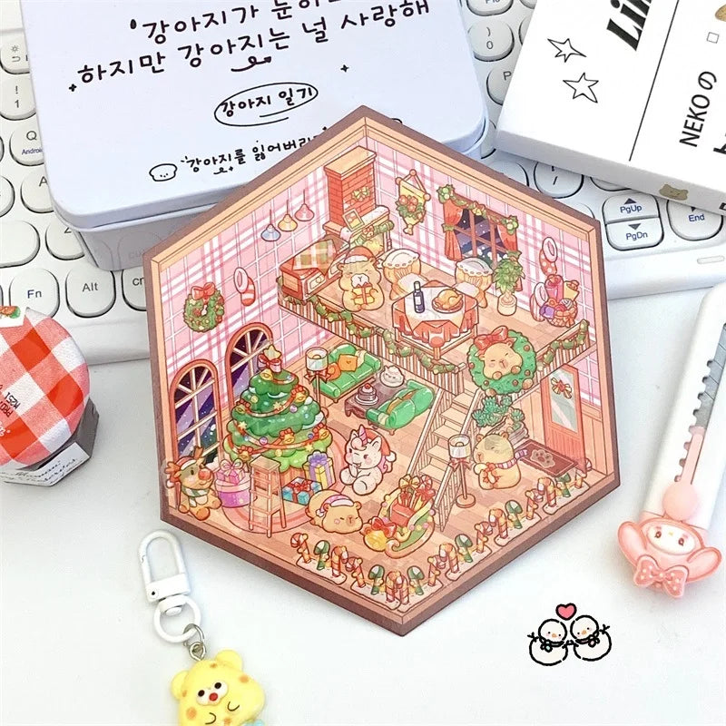 1 Set Cartoon Daily Paper Cute Stickers