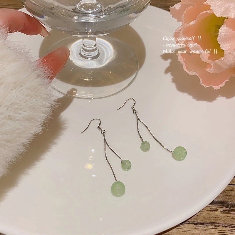 Fashion Geometric Star Flower Imitation Pearl Alloy Tassel Women\'s Drop Earrings 1 Pair