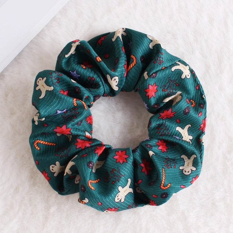 Classic Style Women's Plaid Snowflake Cloth Hair Tie