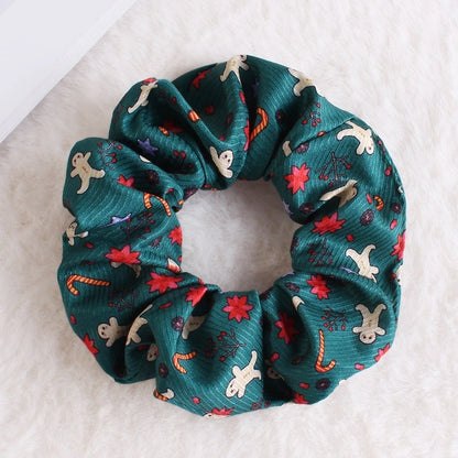 Classic Style Women's Plaid Snowflake Cloth Hair Tie