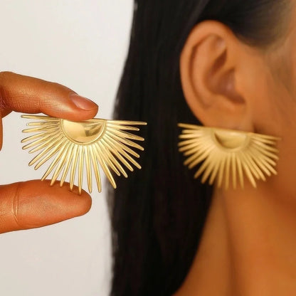 1 Pair Elegant Streetwear Geometric Plating 304 Stainless Steel Ear Studs