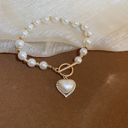 Fashion Star Heart Shape Butterfly Artificial Pearl Bracelets