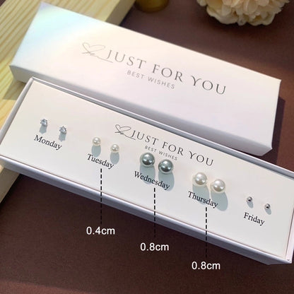 1 Set Cute Animal Sunflower Fruit Inlay Copper Artificial Pearls Zircon 14K Gold Plated Cartilage Earrings