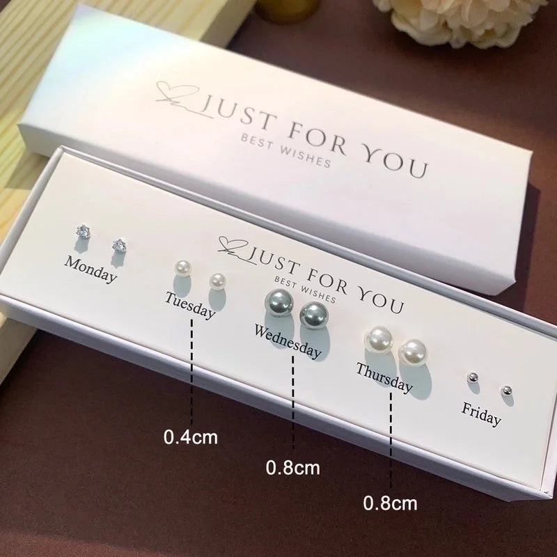 1 Set Cute Animal Sunflower Fruit Inlay Copper Artificial Pearls Zircon 14K Gold Plated Cartilage Earrings