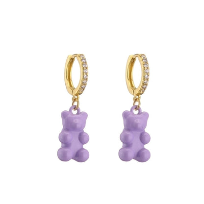 Fashion Cartoon Character Plating Copper No Inlaid Copper Earrings