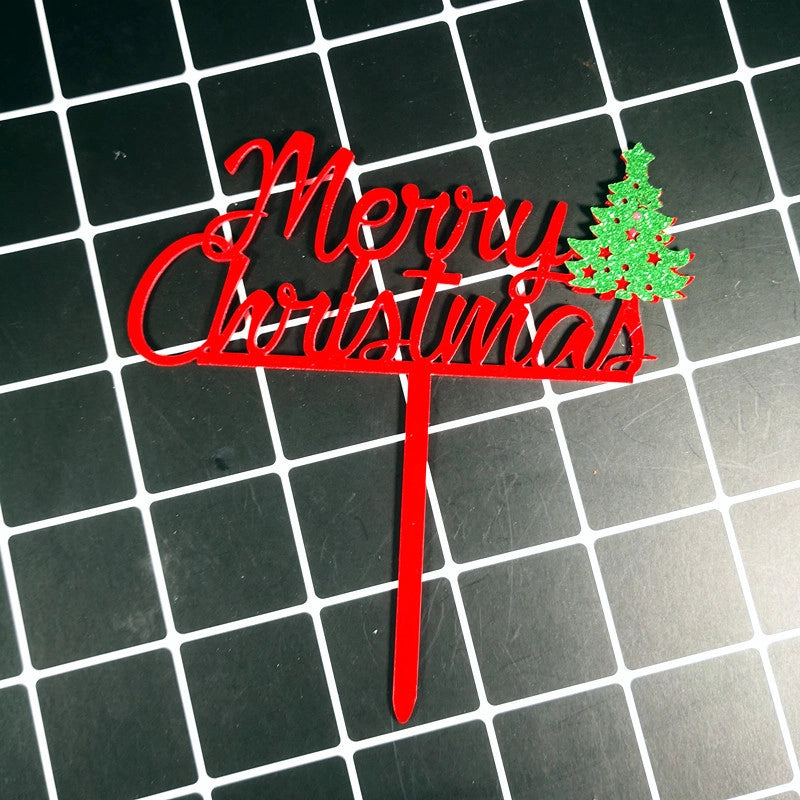 Christmas Letter Arylic Party Cake Decorating Supplies