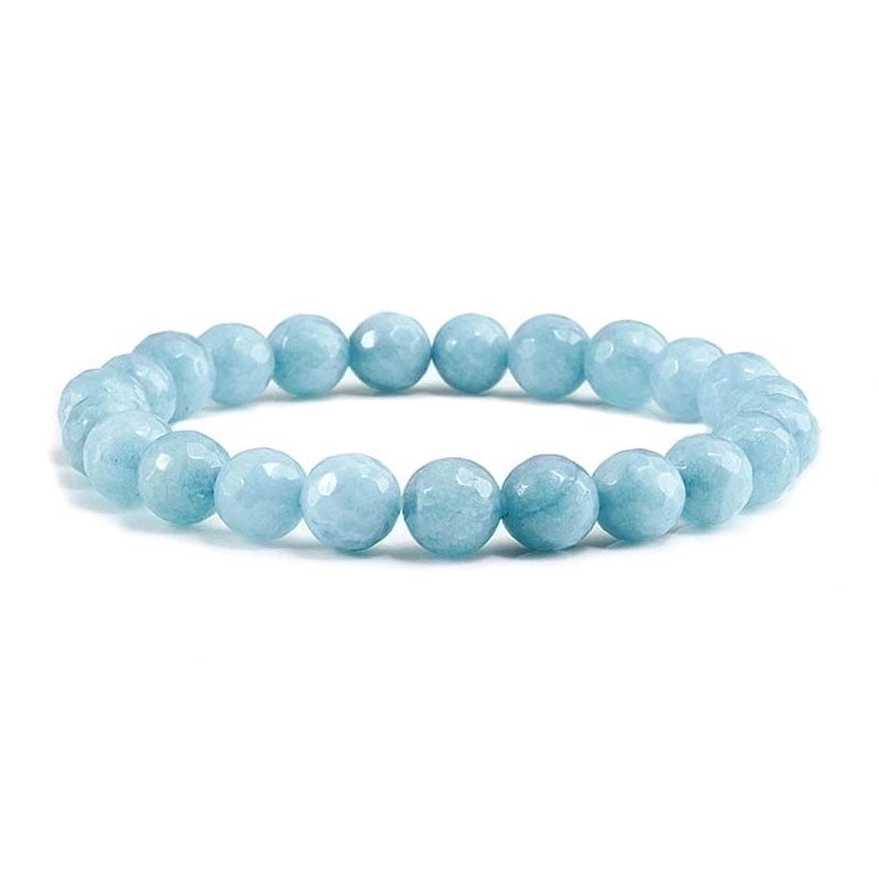 Minimalist Solid Color Natural Stone Beaded Bracelets