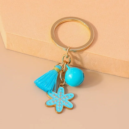 Commute Snowflake Christmas Women's Metal Keychains Keychains