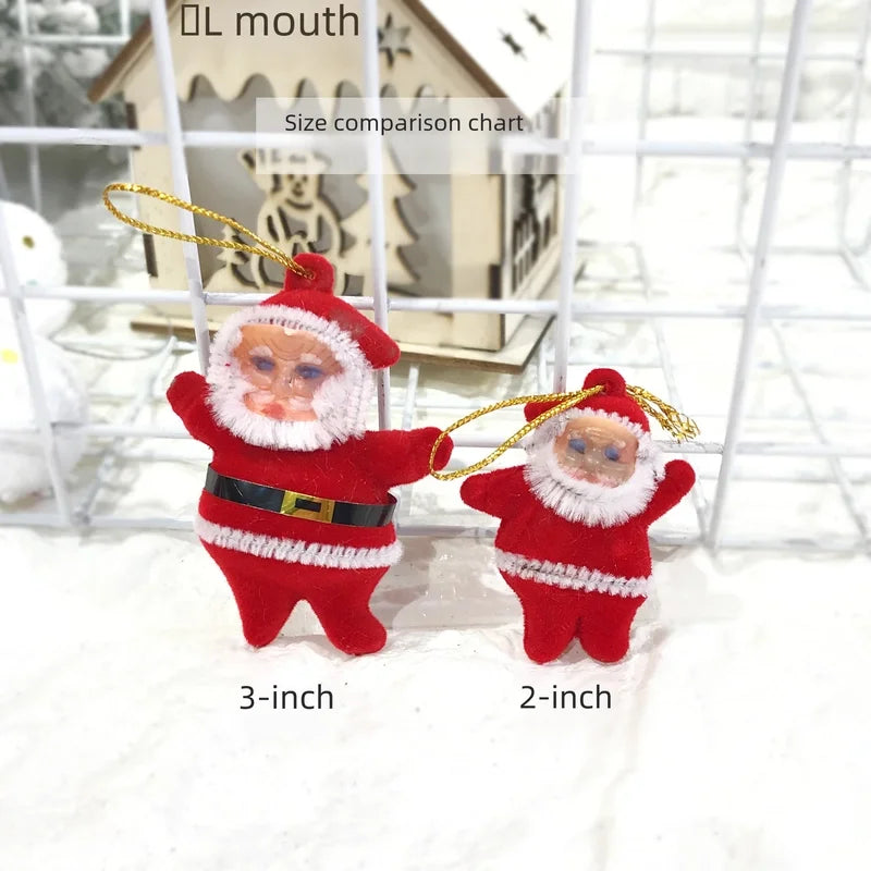 Santa Claus Apron Gold Powder Santa Claus Christmas Tree Pendant Festival Daily Necessities Cross-border Exclusive