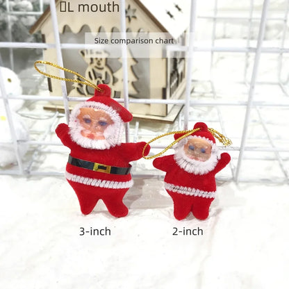 Santa Claus Apron Gold Powder Santa Claus Christmas Tree Pendant Festival Daily Necessities Cross-border Exclusive