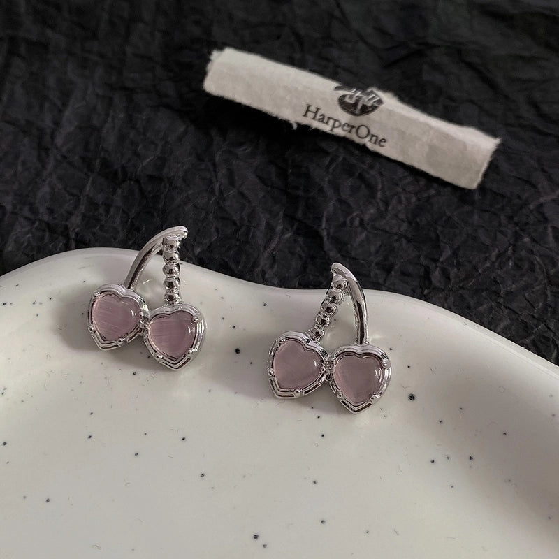 1 Pair Minimalist Round Inlay Alloy Pearl Zircon Drop Earrings