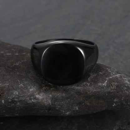 Jewelry Minimalist Solid Color 304 Stainless Steel Plating Stainless Steel Rings