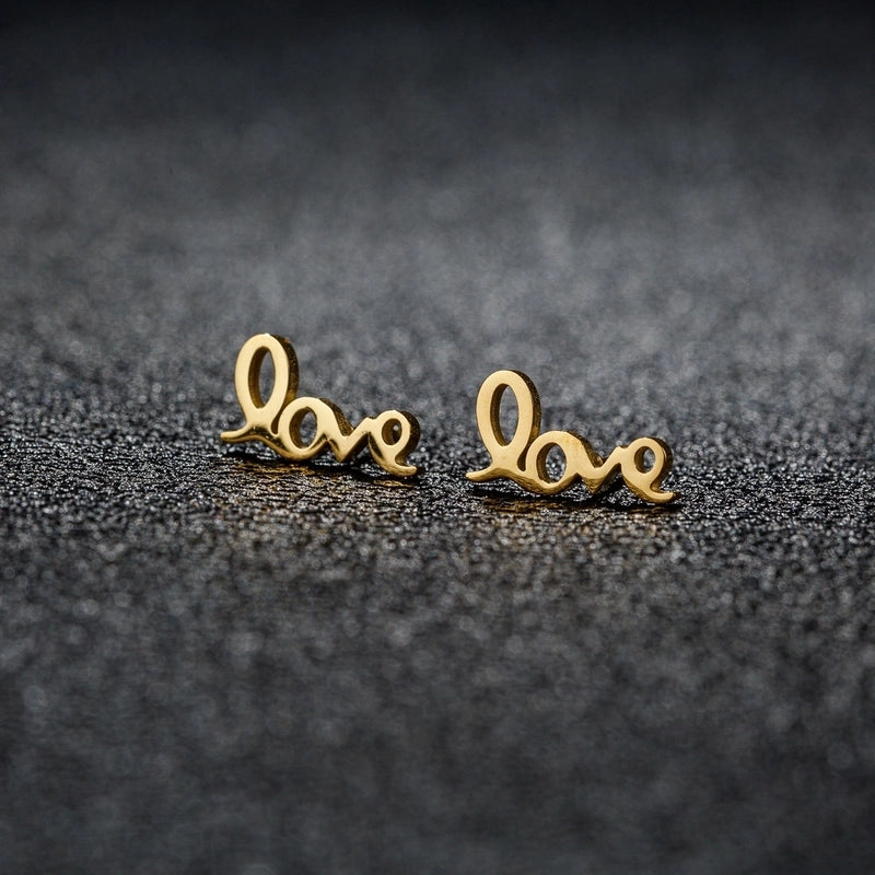 1 Pair Sweet Minimalist Artistic Animal Irregular Polishing Plating 304 Stainless Steel 18K Gold Plated Ear Studs