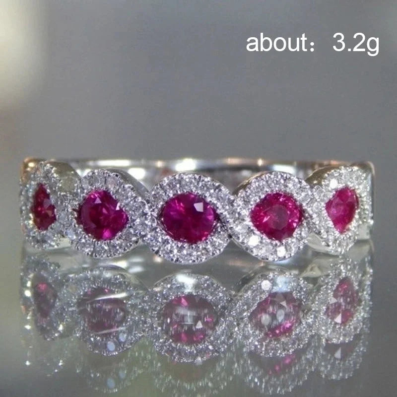 Fashion Waves Copper Inlaid Zircon Artificial Gemstones