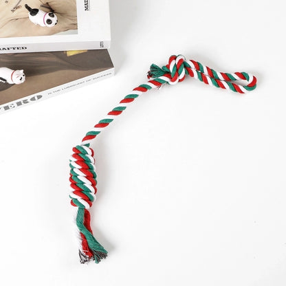 Cute Cotton Rope Christmas Infinite Twist Pet Toys
