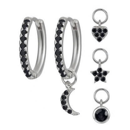 Fashion Geometric Plating Metal Artificial Gemstones Copper Earrings