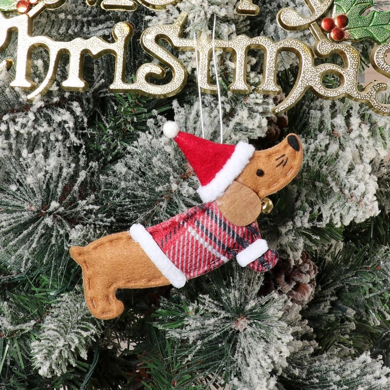 Christmas Fashion Dog Nonwoven Party Hanging Ornaments