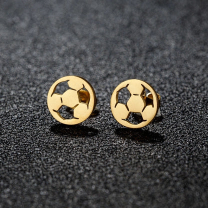 1 Pair French Style Modern Style Sweet Clouds Dolphin Skates Polishing Plating 304 Stainless Steel 18K Gold Plated Ear Studs