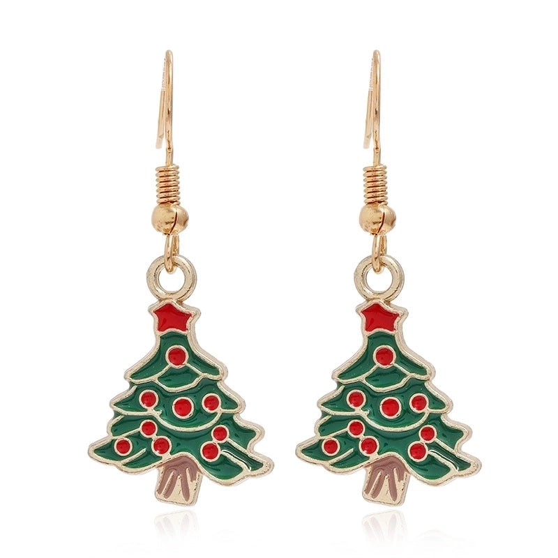 Fashion Christmas Tree Santa Claus Alloy Plating Women's Drop Earrings 1 Pair