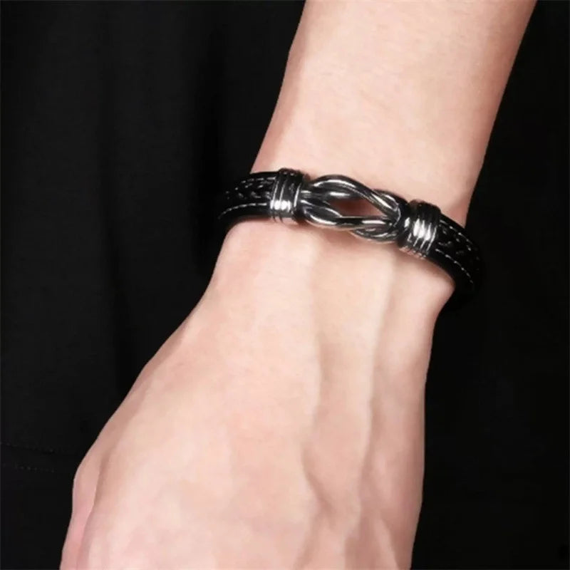 Popular Bracelet Punk Bracelet Leather Men's Bracelet Christmas Women's Bracelet Children's Jewelry
