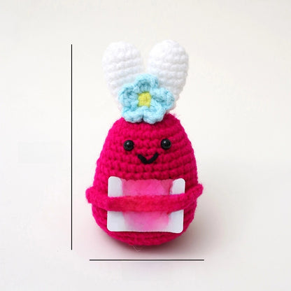 Cute Fruit Heart Shape Flower Yarn Daily Decorations Table Decoration