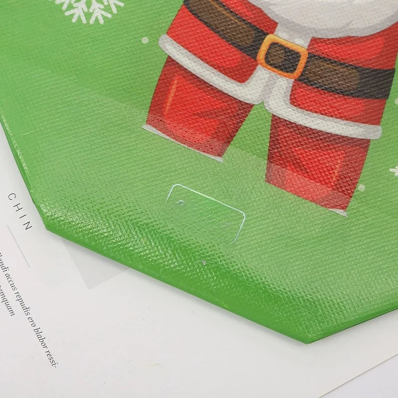 Christmas Cute Santa Claus Snowman Nonwoven Holiday Gift Bags