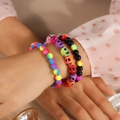 Funny Skull Beaded Bracelets