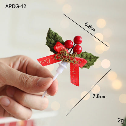 Christmas Casual Cute Minimalist Christmas Tree Santa Claus Snowman Plastic Indoor Banquet Party Cake Decorating Supplies Cake Decorating Supplies