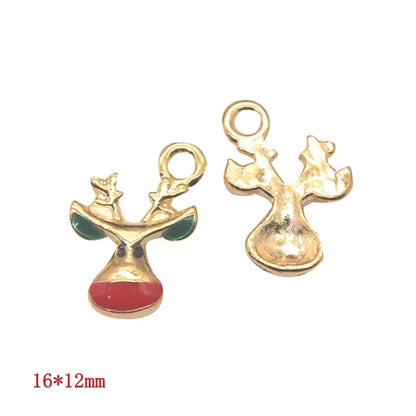1 Piece Alloy Christmas Tree Santa Claus Christmas Socks Pendant Jewelry Accessories