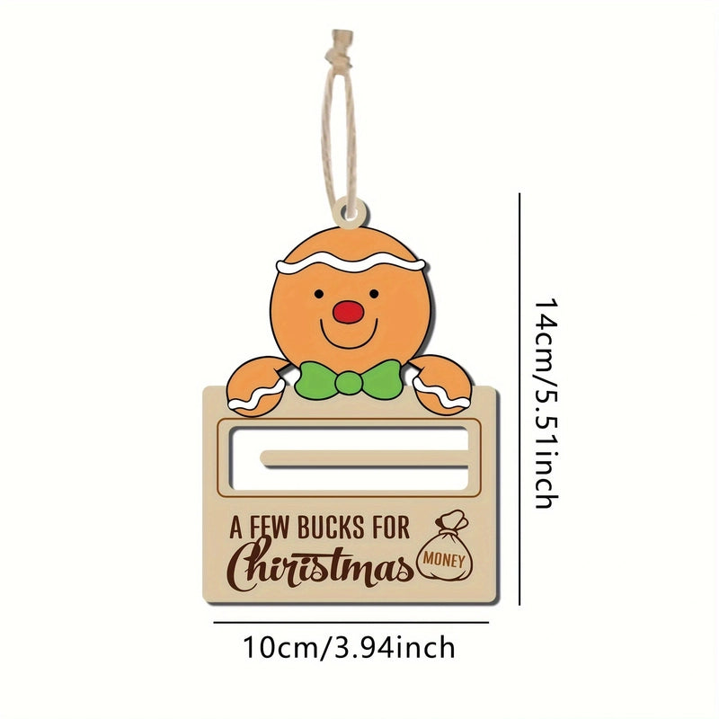 Christmas Cartoon Style Santa Claus Snowman Elk Wood Daily Festival Hanging Ornaments Decorations Hanging Ornaments