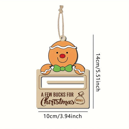 Christmas Cartoon Style Santa Claus Snowman Elk Wood Daily Festival Hanging Ornaments Decorations Hanging Ornaments