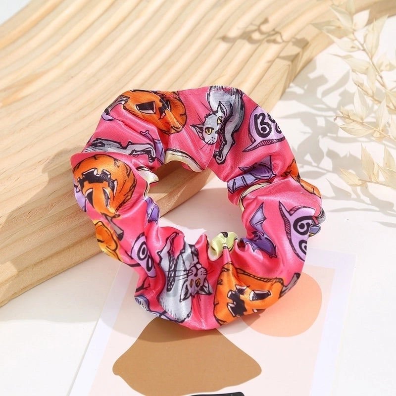 Halloween Basic Women's Pumpkin Polyester Hair Tie