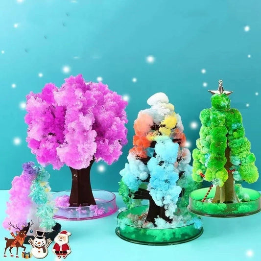 Magic Christmas Tree Children's Handmade Diy Homemade Paper Tree Flowering Christmas Gift Decoration Creative Educational Toys