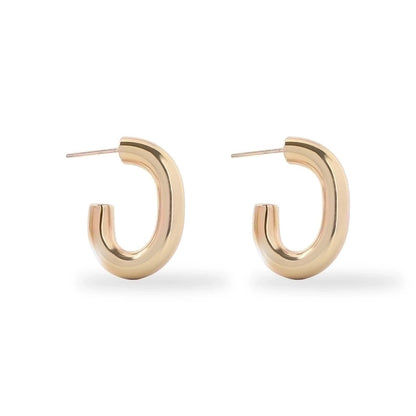 1 Pair Fashion Geometric Plating 201 Stainless Steel 18K Gold Plated Earrings