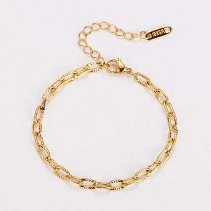 Classic Style Commute Geometric 304 Stainless Steel Bracelets In Bulk