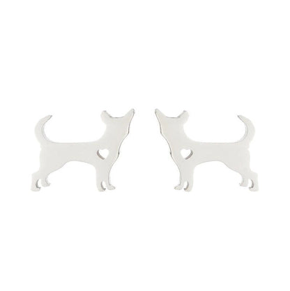 1 Pair Minimalist Animal Plating 304 Stainless Steel 18K Gold Plated Ear Studs