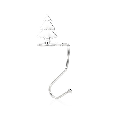 Amazon Popular Christmas Magnetic Hook Snowflake Christmas Hook Christmas Gift Metal Fireplace Socks Pendant