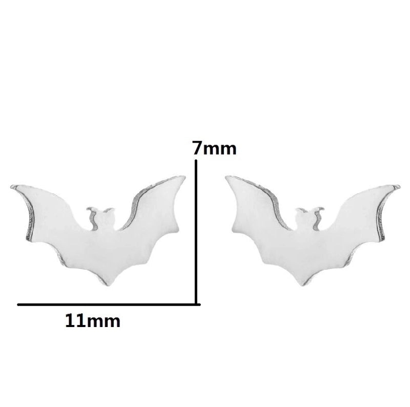 1 Pair Halloween Fashion Rabbit Bat Plating 304 Stainless Steel 18K Gold Plated Ear Studs