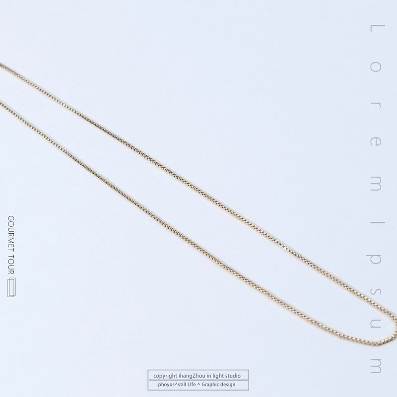 Titanium Steel Minimalist Plating Solid Color Necklace