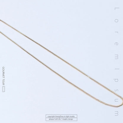 Titanium Steel Minimalist Plating Solid Color Necklace