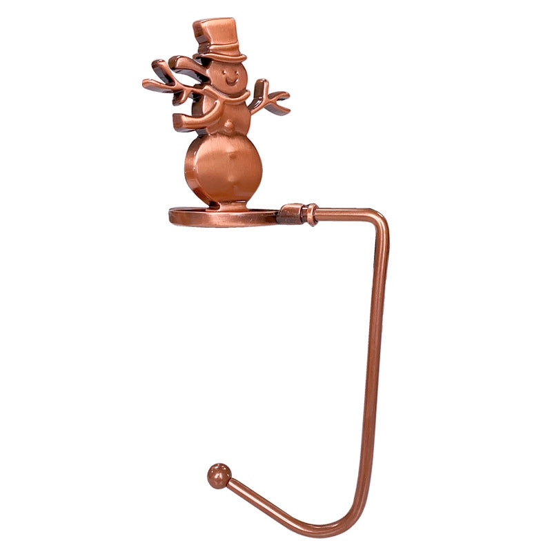 Christmas Fireplace Hook Metal Bag Hook Snowflake Christmas Stocking Hook In Stock