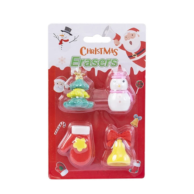 Christmas Children's Cute Cartoon Geometric Tree Eraser 1 Piece