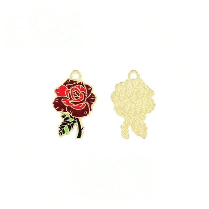 5 Pieces Diameter 3mm Hole Under 1mm Alloy Alloy Letter Snowflake Pendant