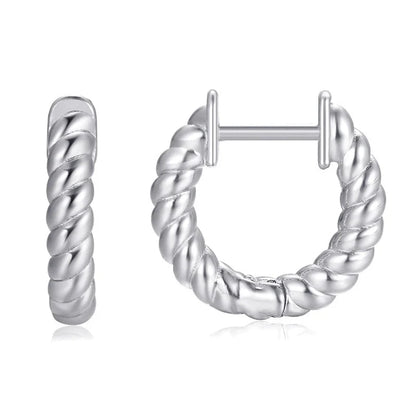 1 Pair Minimalist Solid Color Plating Copper Gold Plated Earrings