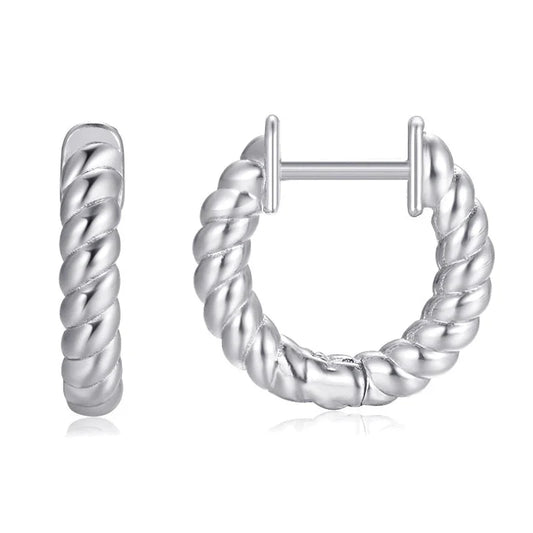 1 Pair Minimalist Solid Color Plating Copper Gold Plated Earrings