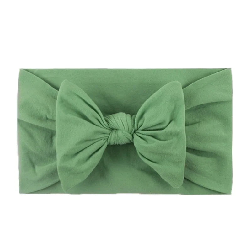 Kid's Fashion Solid Color Bow Knot Cloth Braid Hair Band